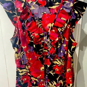 EUC Anne Klein button up blouse - size 8